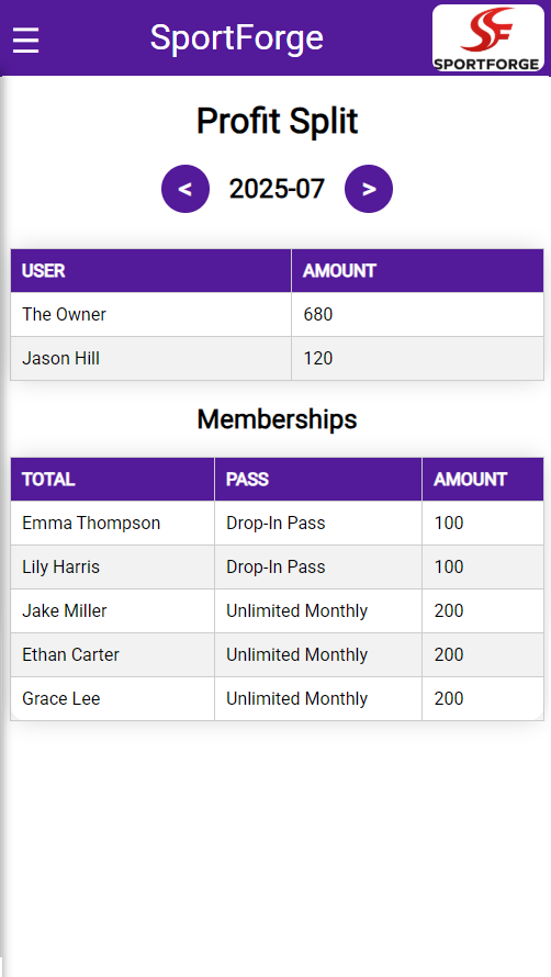 SportForge Screenshot